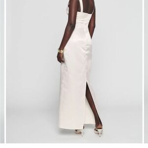 Reformation White Backless Dress